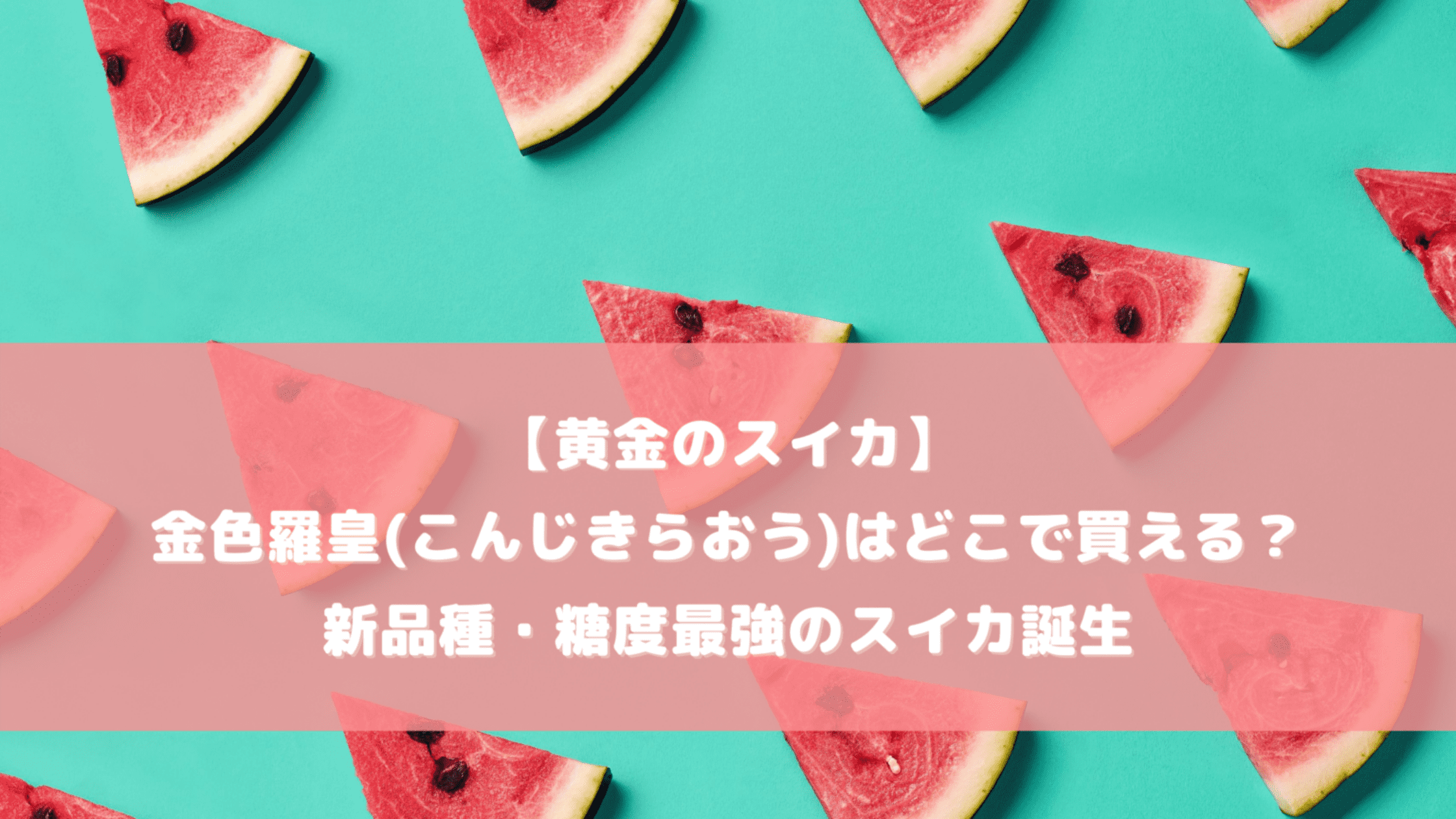 黄金のスイカ 金色羅皇 こんじきらおう はどこで買える 販売店は 新品種 糖度最強のスイカ誕生 今日もむー気分