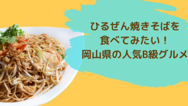 ひるぜん焼きそばを食べてみたい！岡山県の人気B級グルメ【ケンミンショー】｜今日もむー気分。